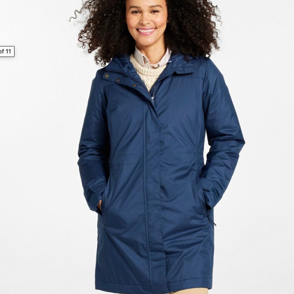 L.L. Bean Navy Winter Warmer Coat